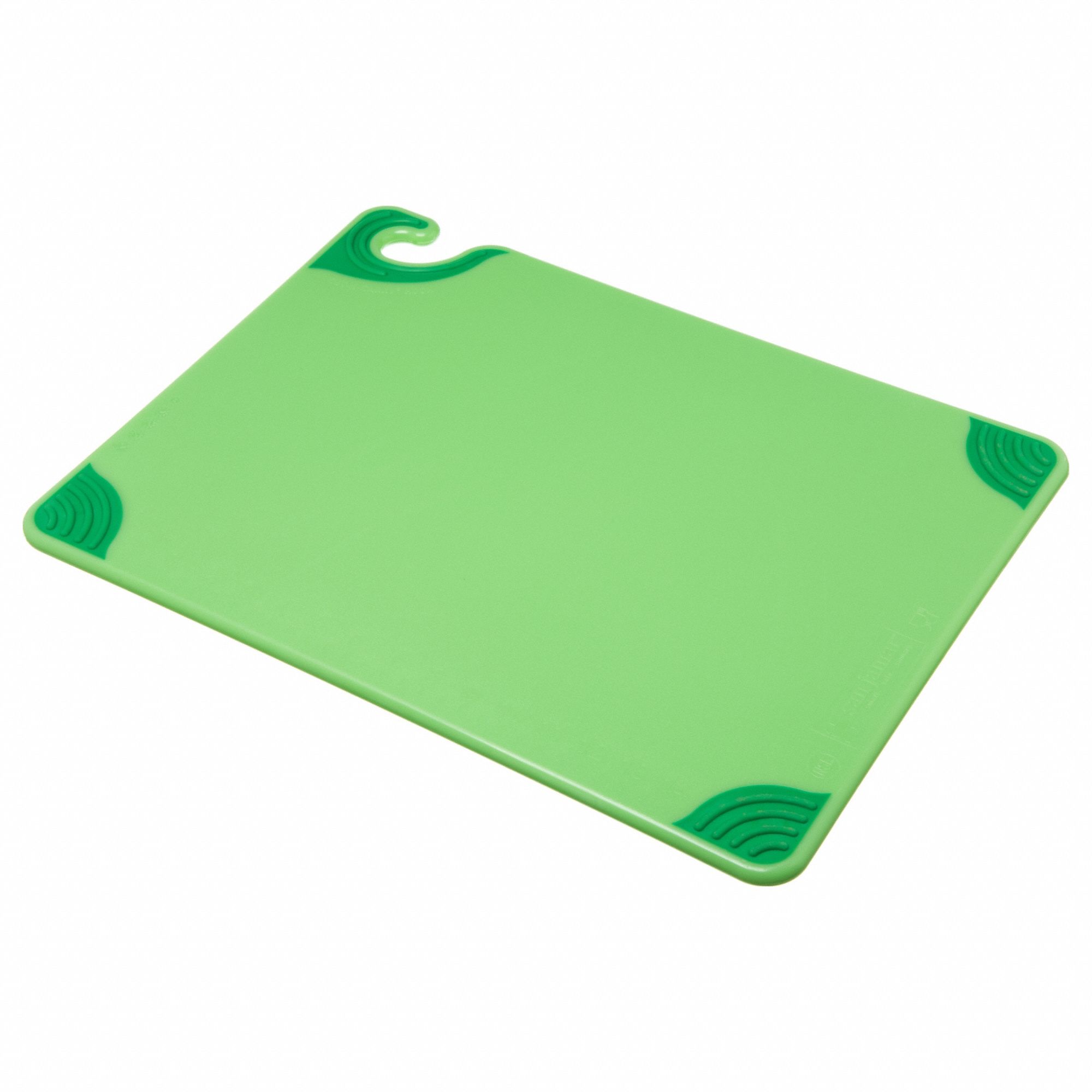 Cutting Board: 20 in Overall Lg, 15 in Overall Wd, Green, Co-Polymer, NSF Certified