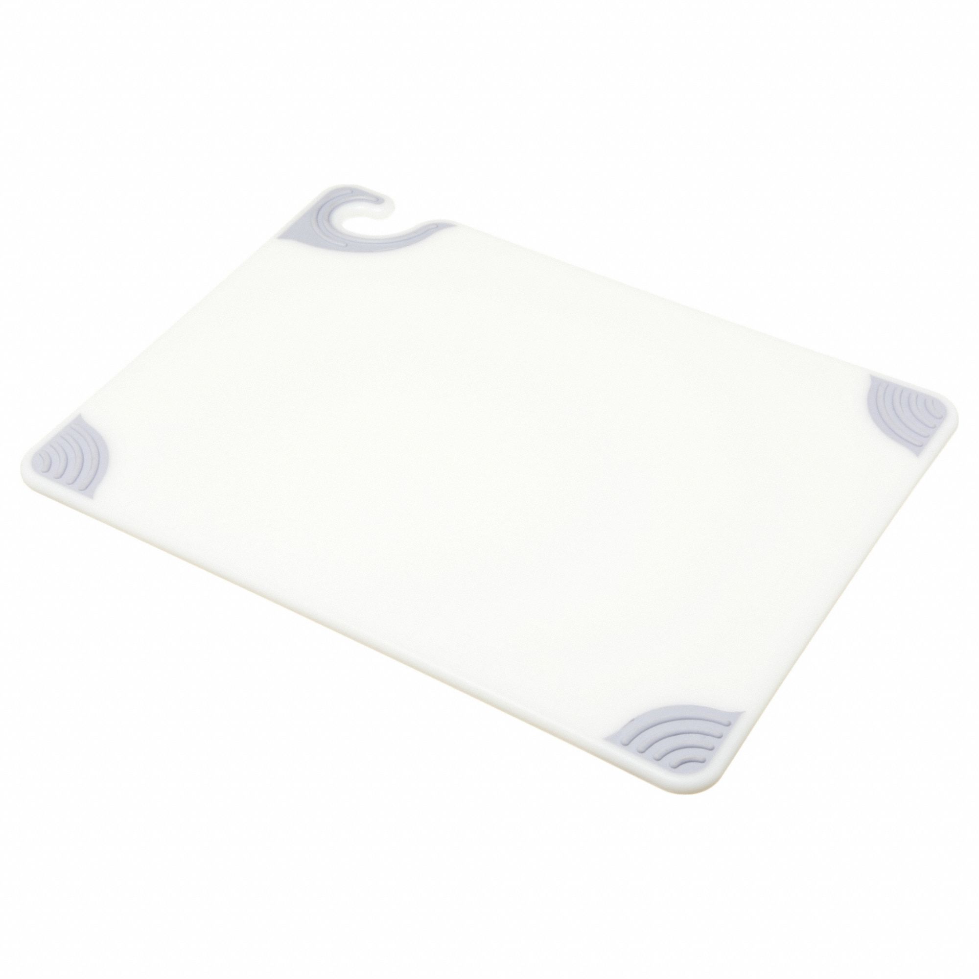Cutting Board: 20 in Overall Lg, 15 in Overall Wd, White, Co-Polymer, NSF Certified