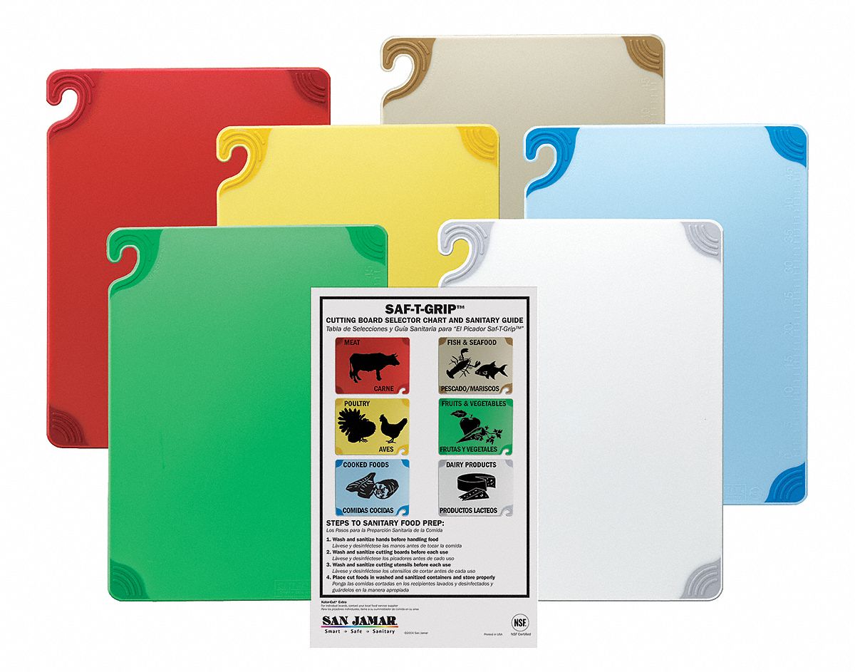 SAN JAMAR Cutting Board Set,15x20 in,Assorted 6AZX6 | eBay