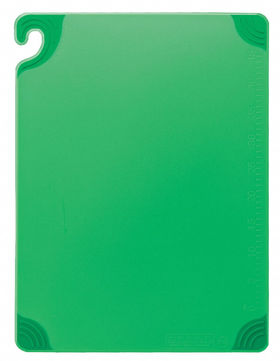 SAN JAMAR CUTTING BOARD,18X24,GREEN Food Service Cutting Boards
