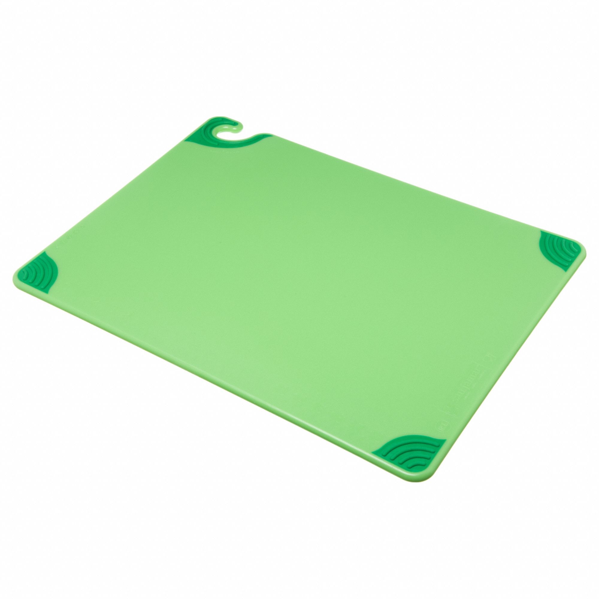 Cutting Board: 24 in Overall Lg, 18 in Overall Wd, Green, Co-Polymer, NSF Certified