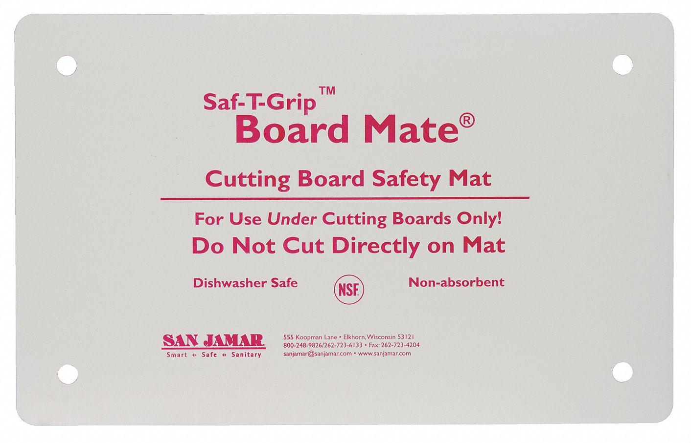 CUTTING BOARD MAT,16X22,WHITE