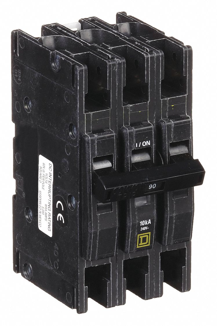 Miniature Circuit Breaker: 90 A, 120/240V AC, Three Phase, 10kA at 120/240V AC, 3 Poles