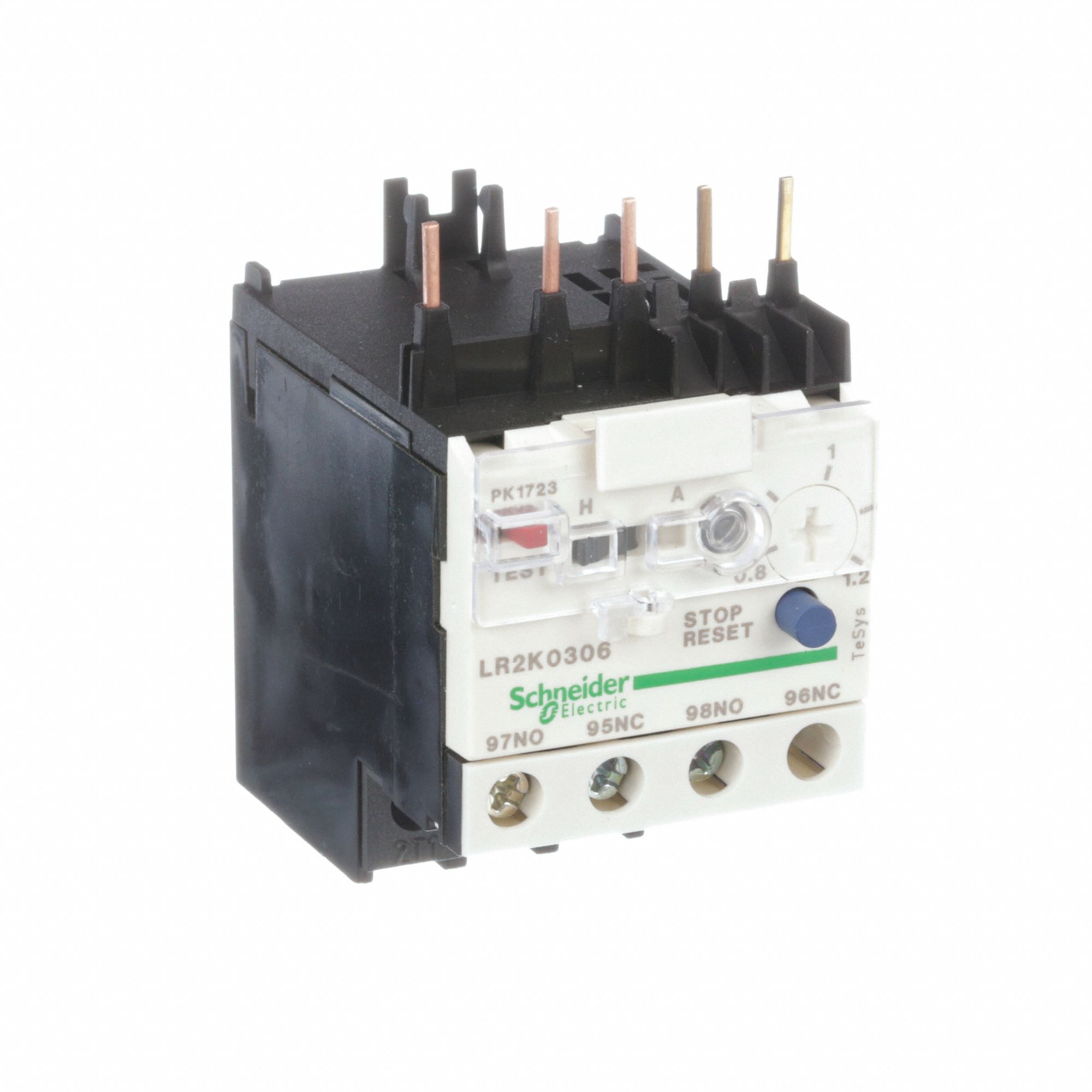 Overload Relay: Thermal Protection, 3 Poles, 1NO/1NC, Phase Loss Sensitivity