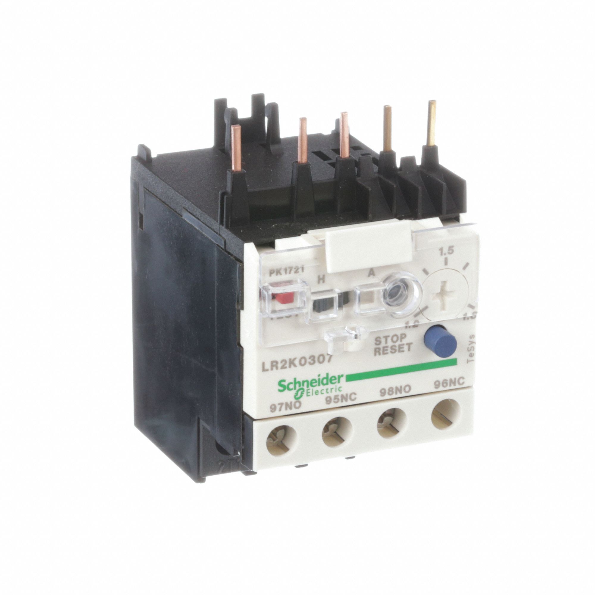 Overload Relay: Thermal Protection, 3 Poles, 1NO/1NC, Phase Loss Sensitivity