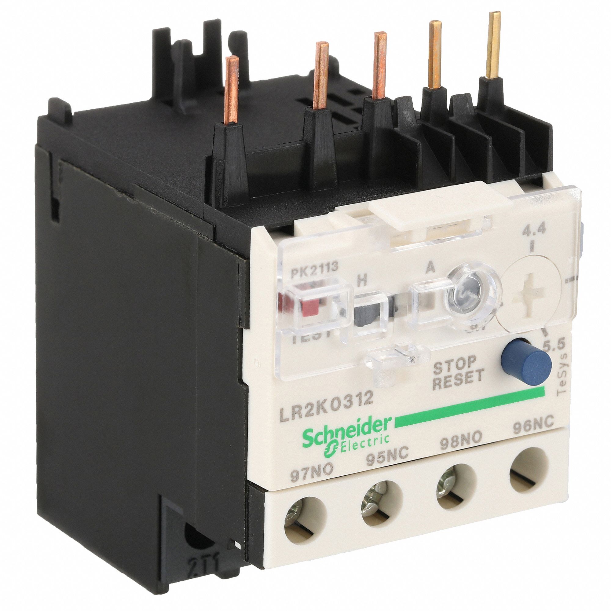Overload Relay: Thermal Protection, 3 Poles, 1NO/1NC, Phase Loss Sensitivity