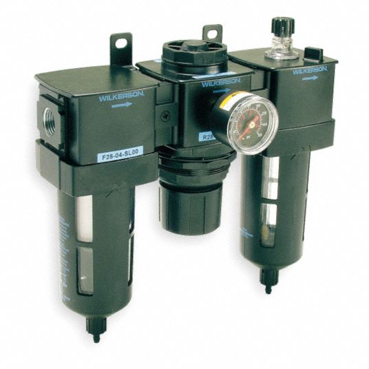 WILKERSON Filter/Regulator/Lubricator, 1/2 in NPT, 0 to 125 psi