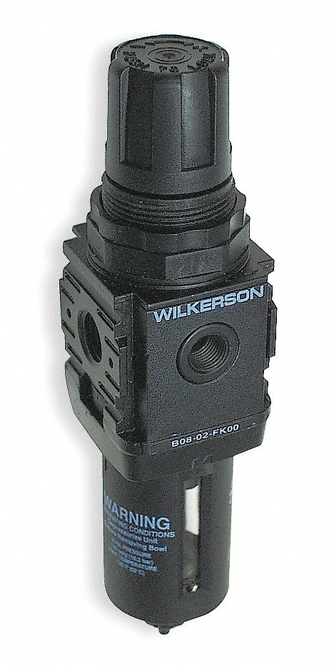 WILKERSON Filter-Regulator, 1/4 In NPT, 5 Micron, 250 Psi, 70 Cfm