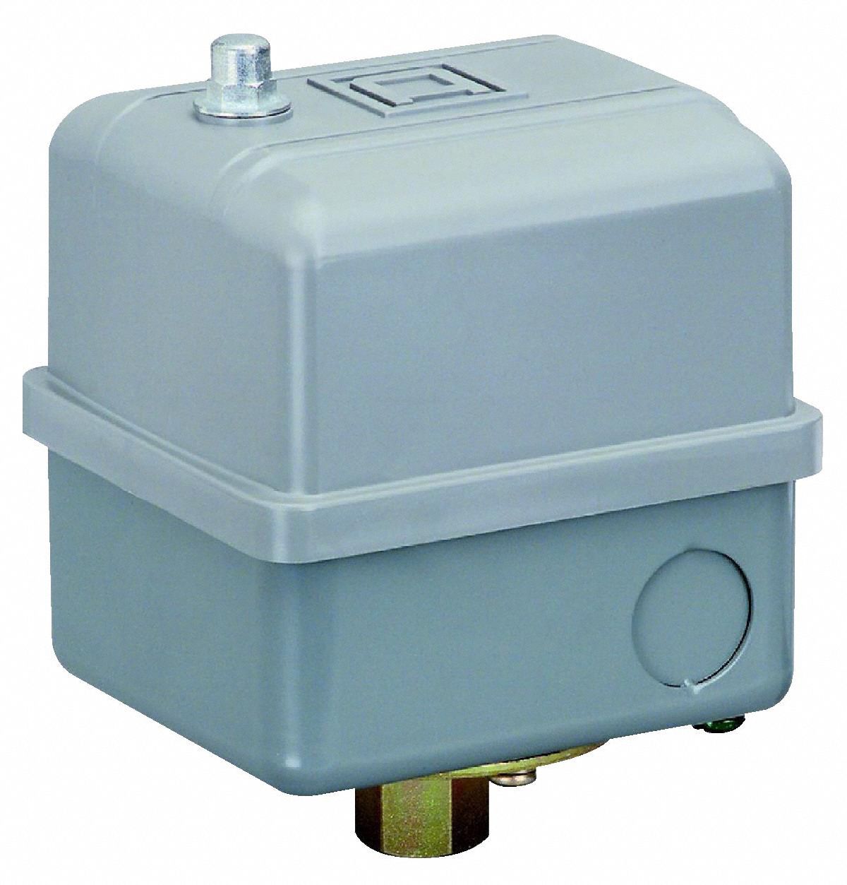 SQUARE D Air Compressor and Water Pump Pressure Switch; Range 40 to