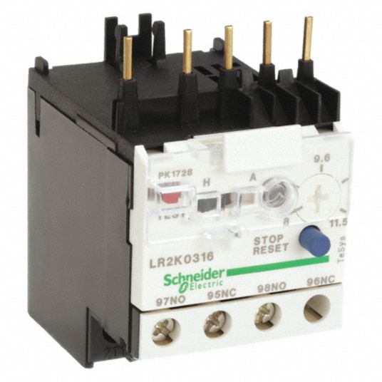 SCHNEIDER, Thermal Protection, 3 Poles, Overload Relay - 6B451|LR2K0316 ...