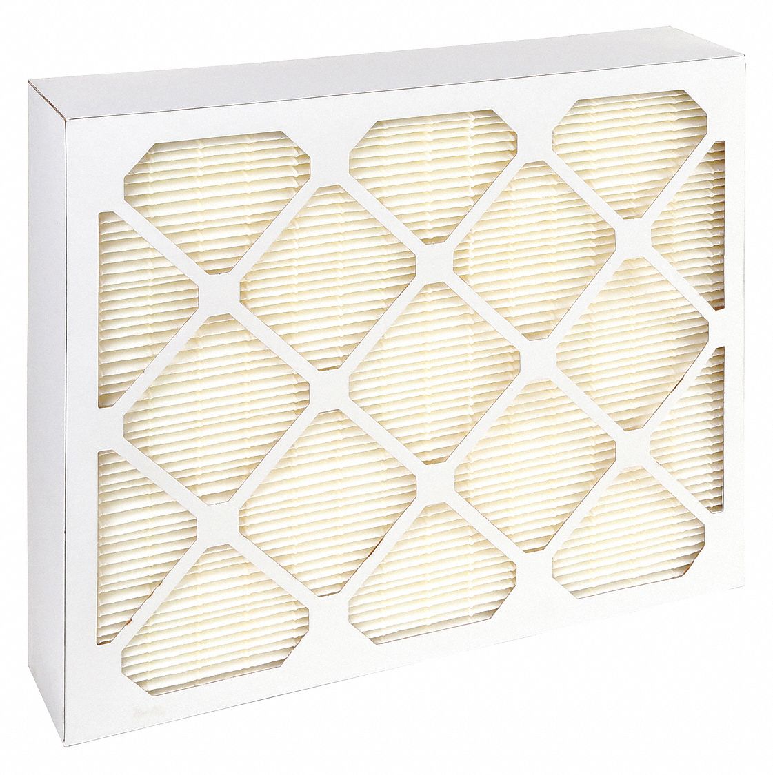 MINI-PLEAT AIR FILTER, 16 X 20 X 4 IN, MERV 14, FIBREGLASS, 90 TO 95% EFFICIENCY