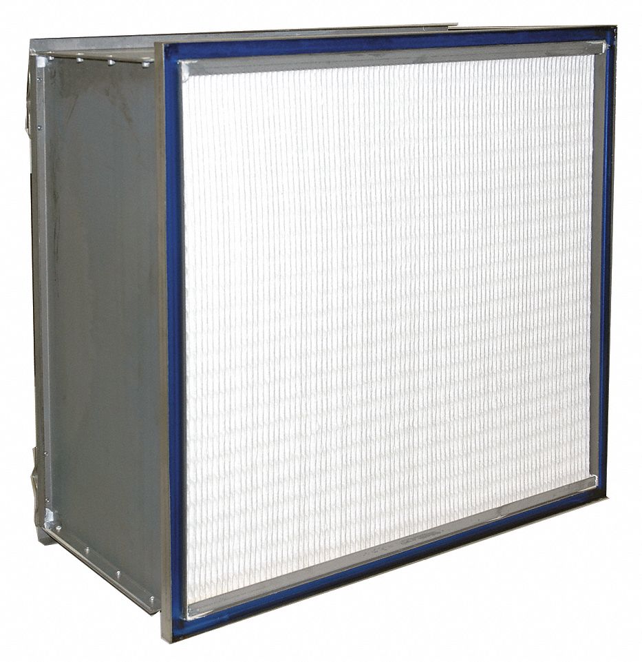 HEPA AIR FILTER, 23⅜ X 23⅜ X 11½ IN, 95% EFFICIENCY, MICROGLASS, 95% EFFICIENCY