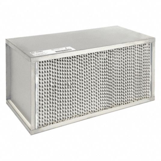 Moedig Republikeinse partij gracht 12 in x 24 in x 11 1/2 in Actual Filter Size, 600 cfm Air Flow @ 300 fpm,  HEPA Air Filter - 6B616|6B616 - Grainger