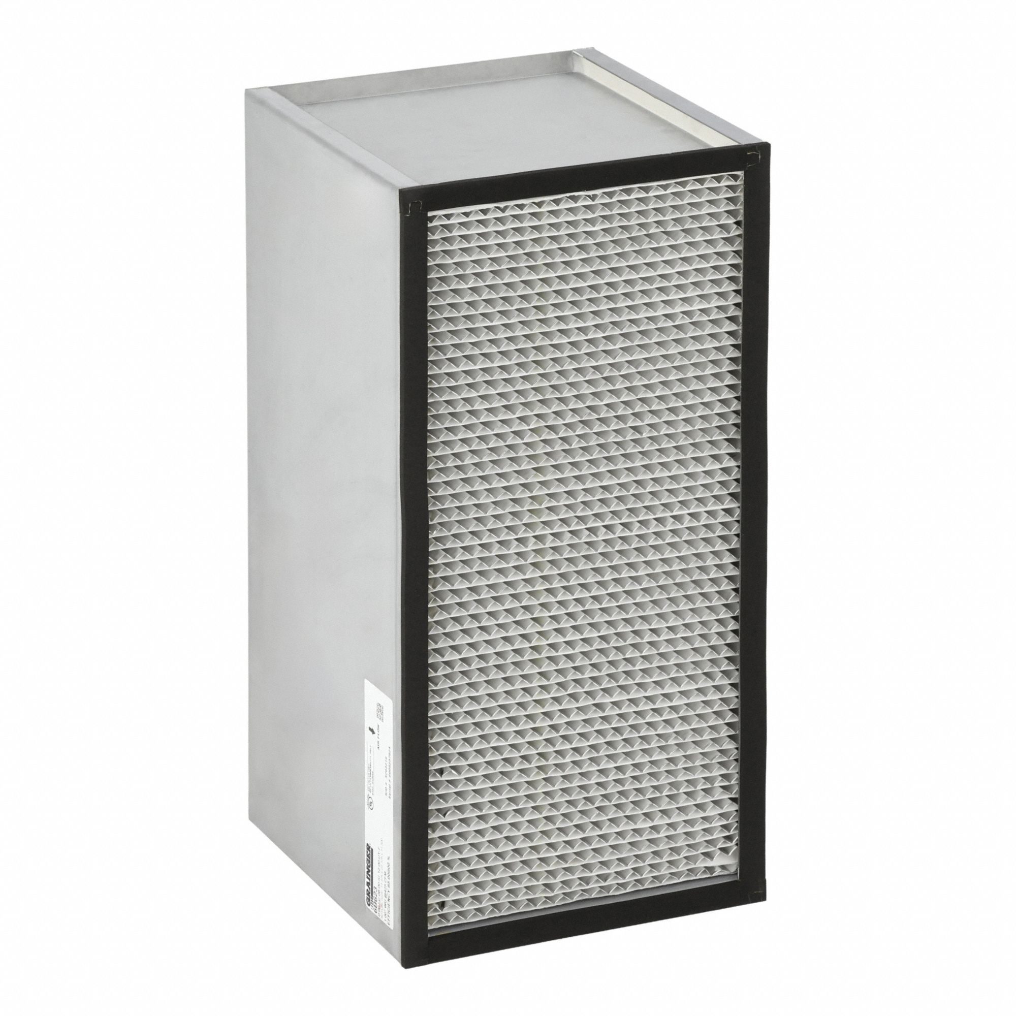 HEPA Air Filter: 12 in x 24 in x 12 in, 95% Filter Efficiency, Downstream Face