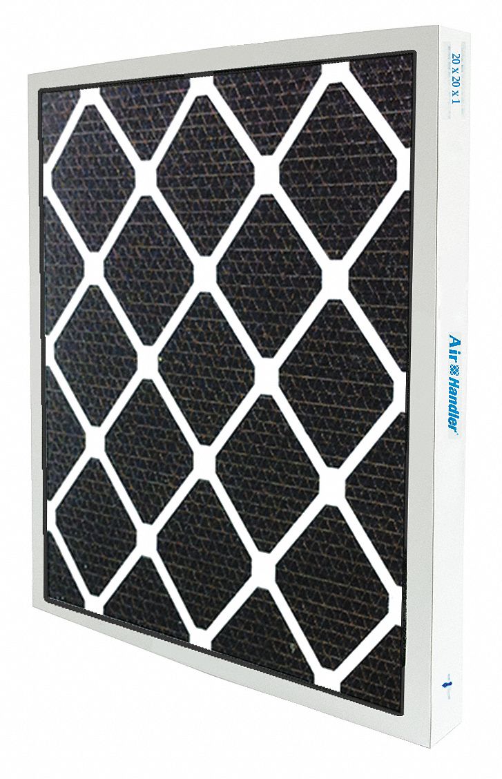 ODOUR REMOVAL PLEATED AIR FILTER, 24 X 24 X 1 IN, IMPREGNATED CARBON