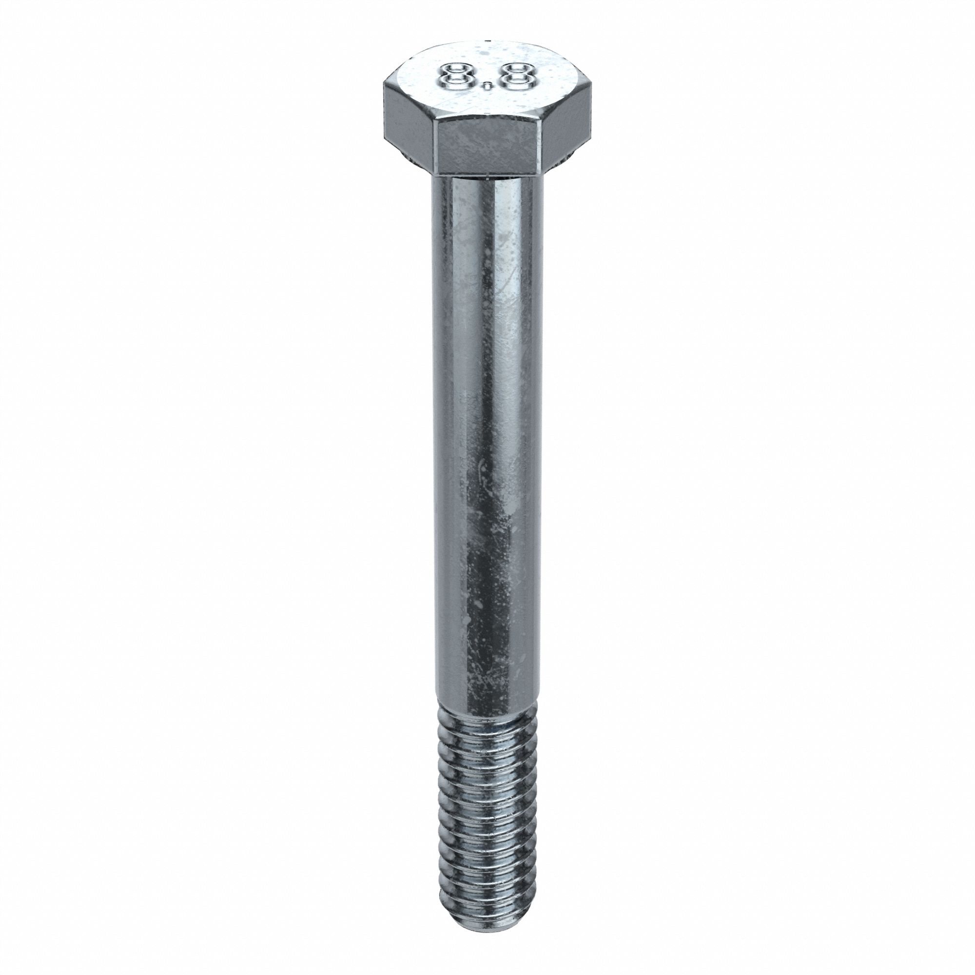 Hex Head Cap Screw: Steel, Class 8.8, Zinc Plated, M12-1.25, Extra Fine, 100 mm lg, Metric, 10 PK