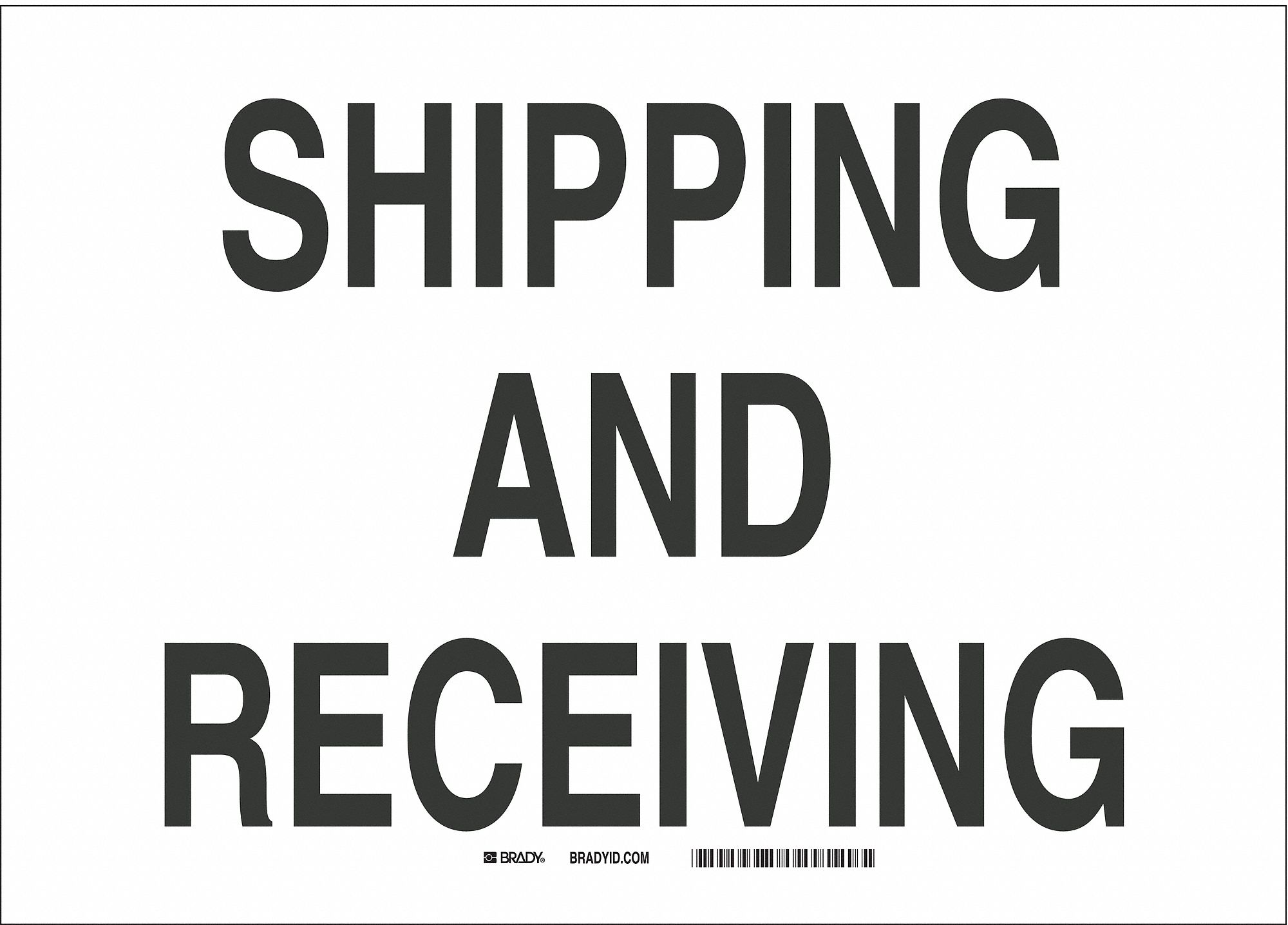 FACILITY SIGN, ALUMINUM, 14 IN WIDTH, 10 IN HEIGHT, WHITE, WITH MOUNTING HOLES