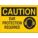 CAUTION SIGN, PLASTIC, EAR PROTECTION REQUIRED, HEADER CAUTION, RECTANGLE, 10 IN HEIGHT, 14 IN WIDTH, YELLOW/BLACK