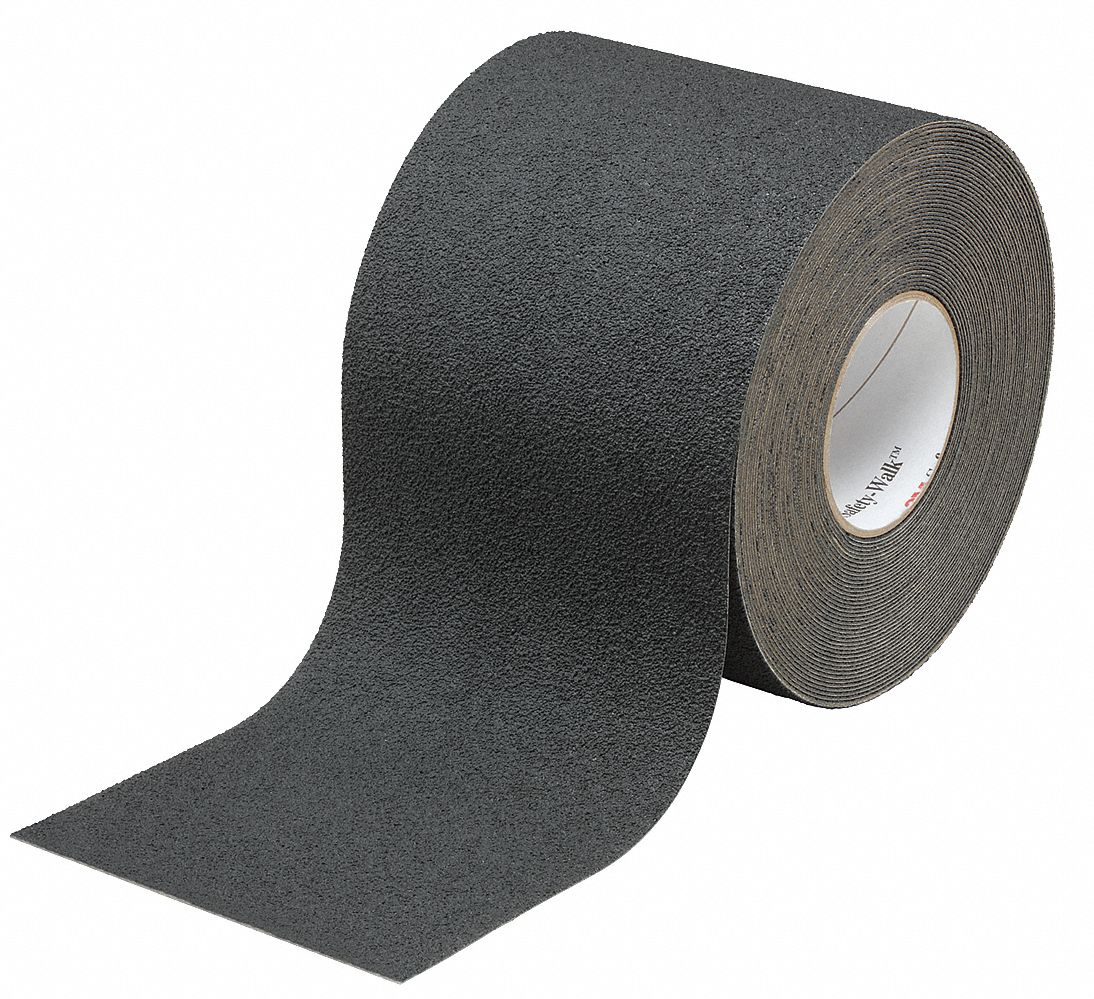 3" x 60' Black Non Skid Adhesive Tape 60 Grit Grip Anti Slip Traction Safety 