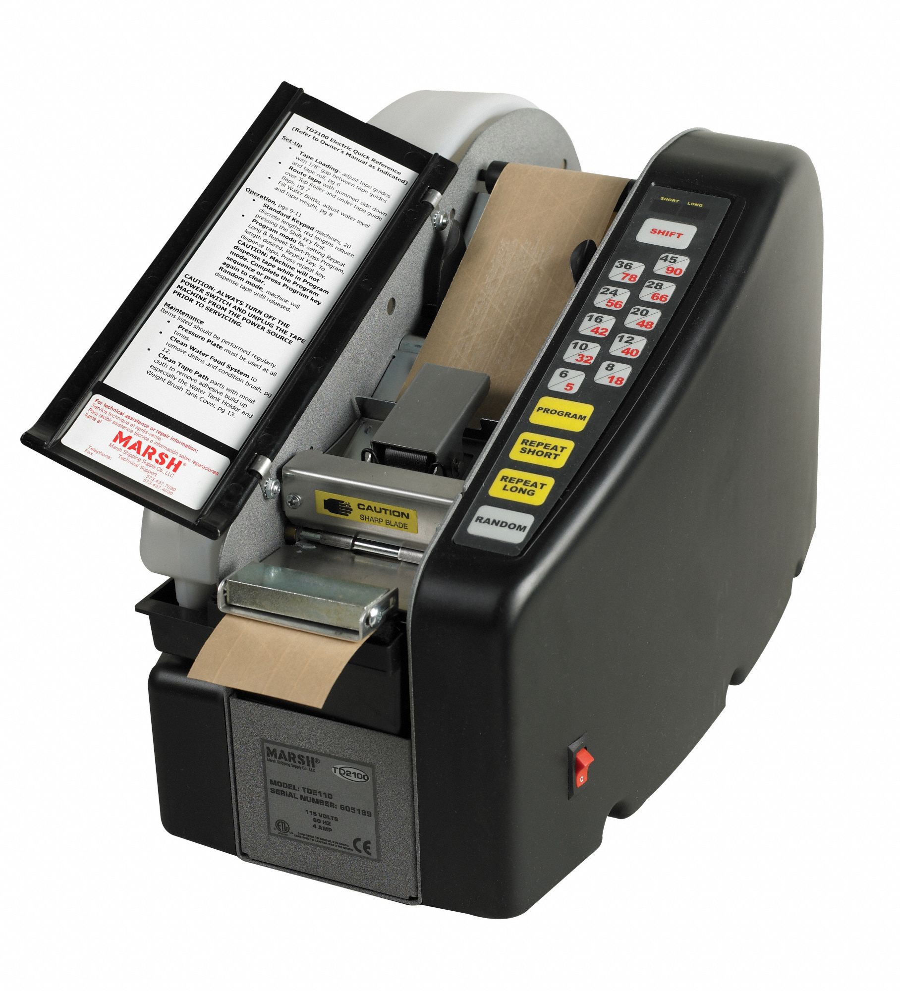 MARSH Tape Dispenser Electric 6BY99TDE110 Grainger