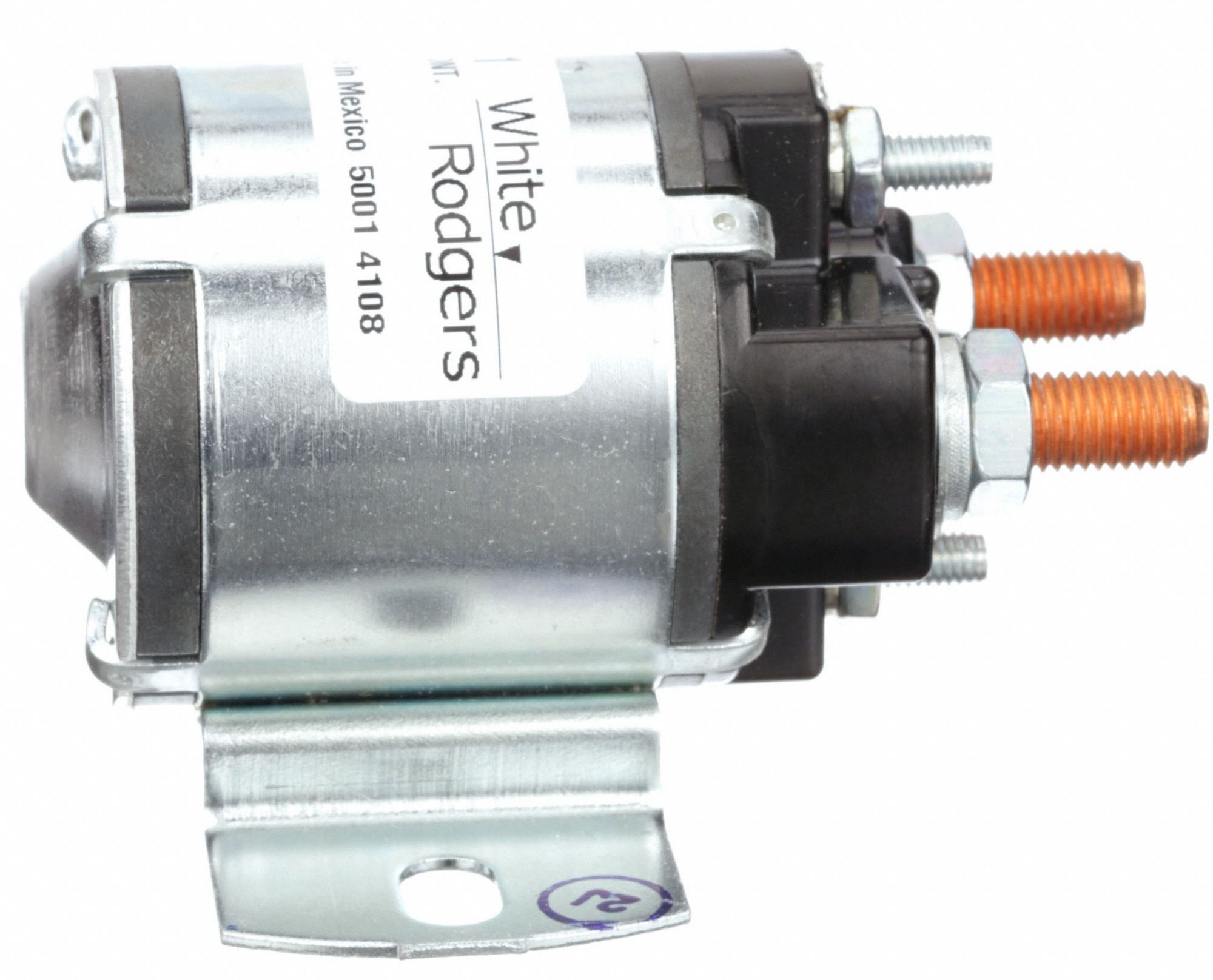 WHITERODGERS DC Power Solenoid, 12 V DC Coil Voltage DC, 100 Amps