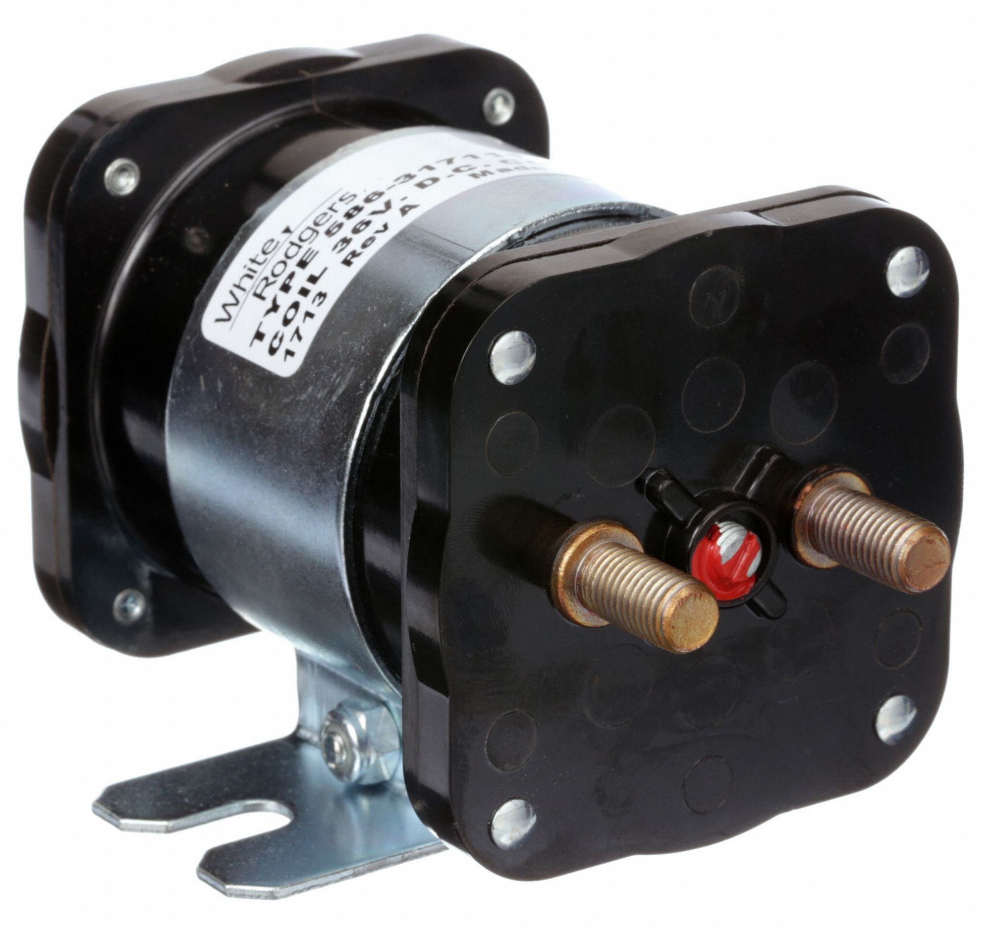 WHITERODGERS DC Power Solenoid, 36 V DC Coil Voltage DC, 200/100 Amps