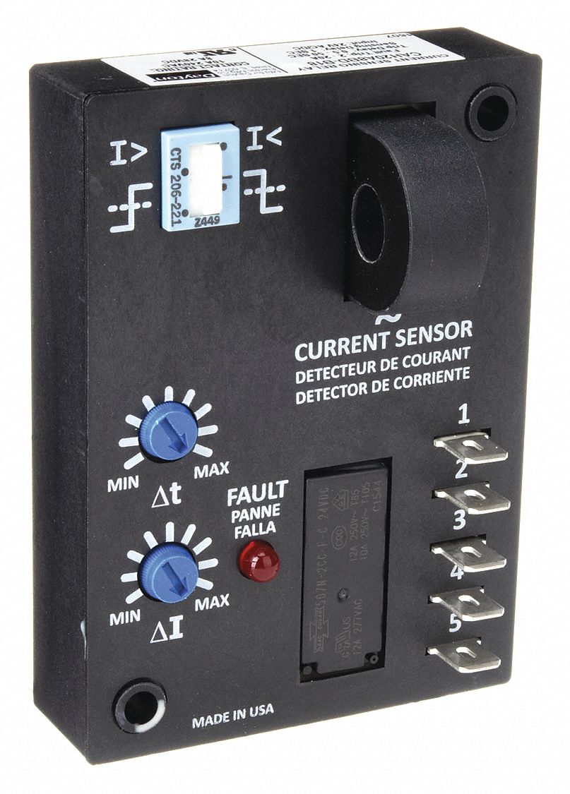 DAYTON SENSOR AC CURRENT 24V - Current Sensor Relays - WWG6C054 | 6C054 ...