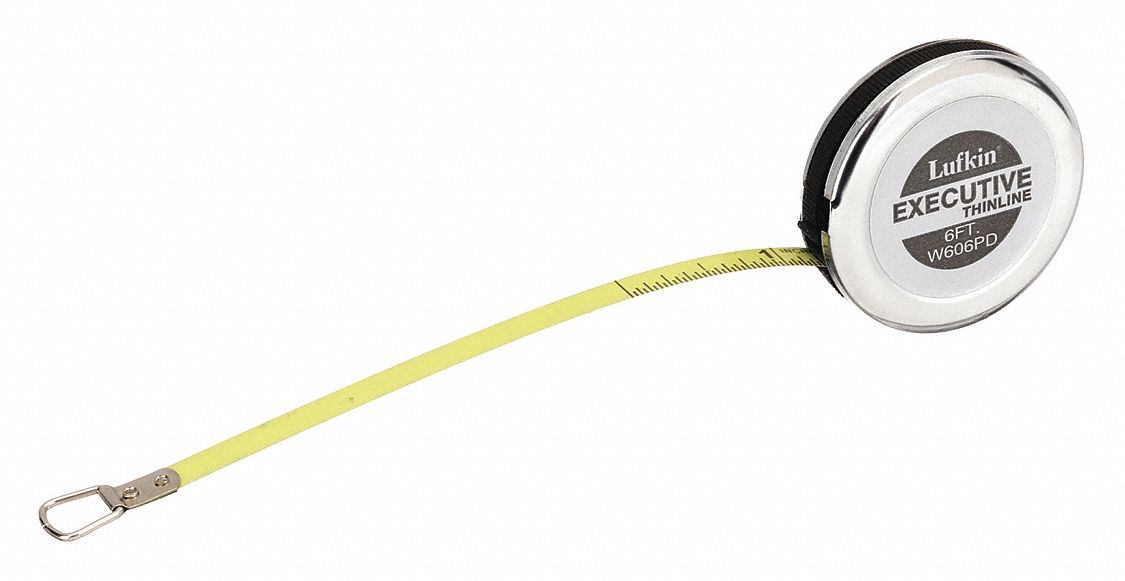 Lufkin 1/4 in. x 6 ft. Executive Thinline Pocket Tape Measure W606