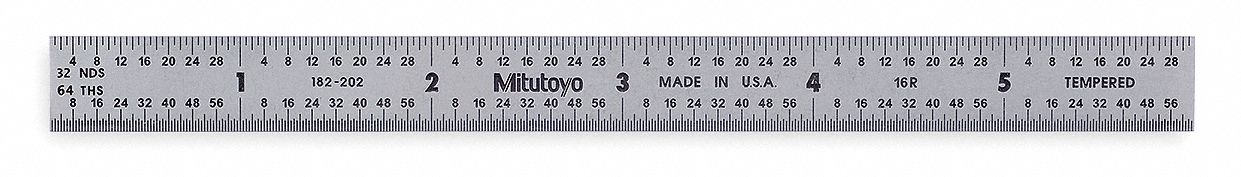 Steel Rule Flexible 12In 32/64/50/100ths