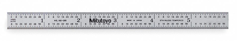Steel Rule Flexible 6In 32/64ths/0.5/1mm