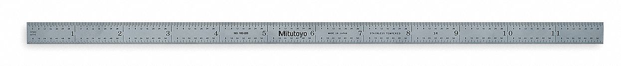 Steel Rule Flexible 12 In 32/64/0.5/1mm