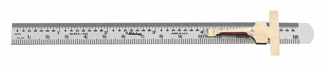 Mitutoyo Regla De Bolsillo Construccion Acero Inoxidable Templado Longitud Pulg 6 Reglas Y Bordes Rectos 6c300 950 300 Grainger Mexico