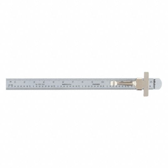 6 inch pocket ruler with scales, Etched Metal Co.