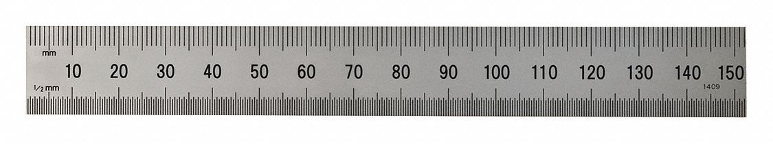 Regla de acero inoxidable de 15 cm, 6 pulgadas, ACC990-006-11