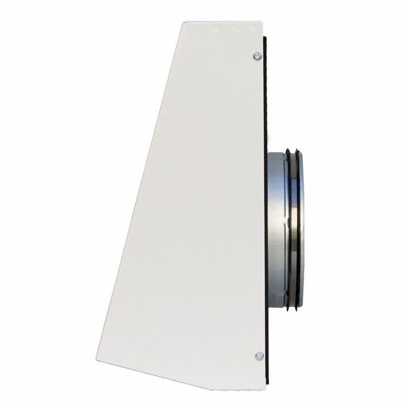 FANTECH Exhaust Fan 381 cfm, 6 in Duct, 115V AC, PowderCoated Steel