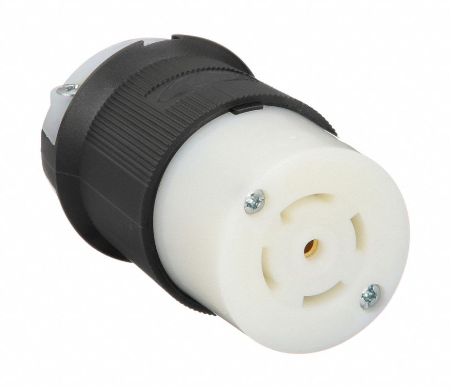 HUBBELL Conector, NEMA L22-30R, 277/480VCA, Amperes 30, Polos 4, Cables ...