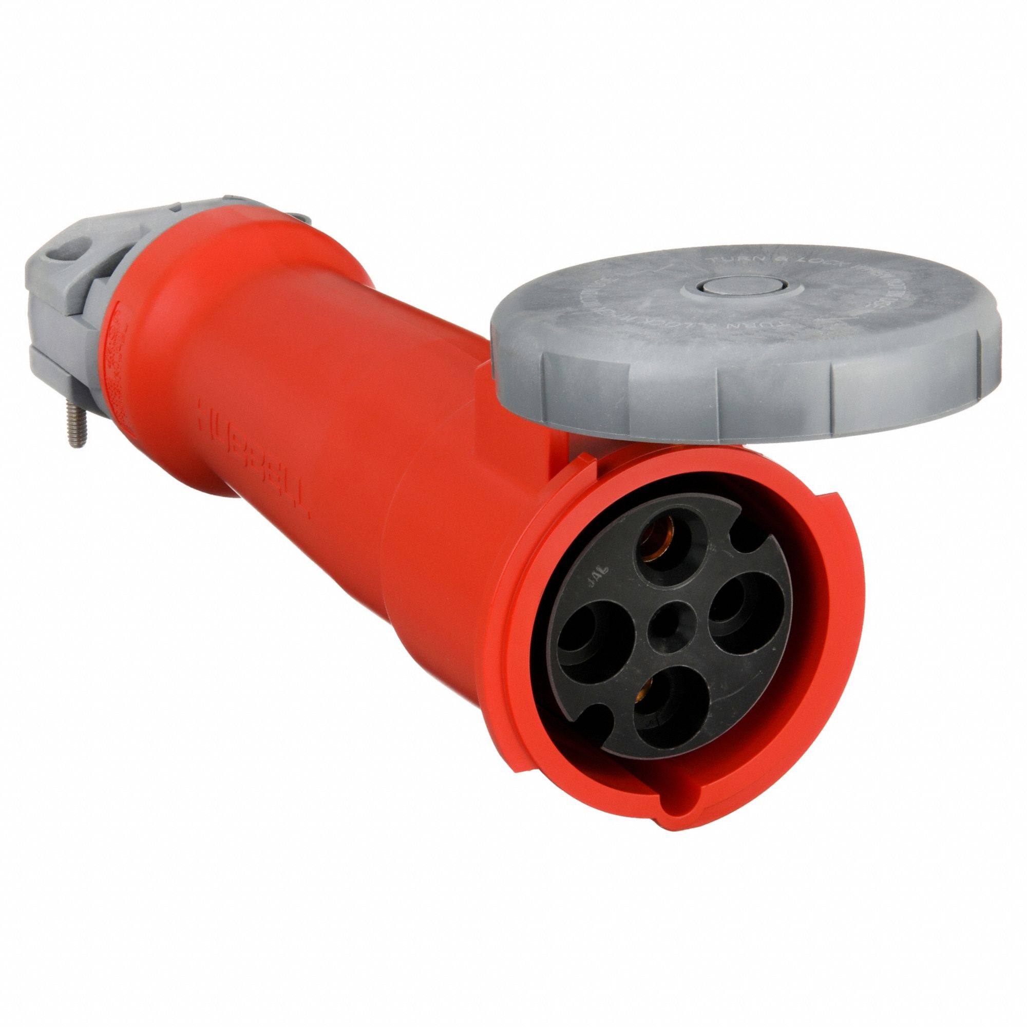 WATERTIGHT PIN AND SLEEVE CONNECTOR, 100 A, 125/250V AC, 10 HORSEPOWER RATING, IEC GROUNDING