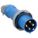 IEC PIN AND SLEEVE PLUG, 100 A, 250V AC, IEC GROUNDING, 15 HORSEPOWER RATING