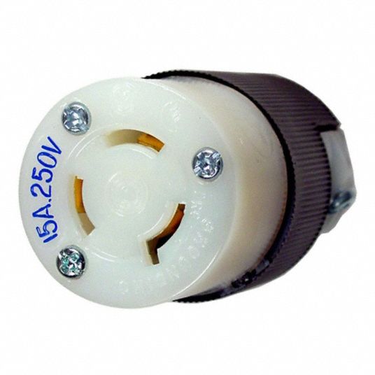 Hubbell HBL4579C Twist Lock Connector 15 Amp 250 Volt NEMA L6-15r for sale online 