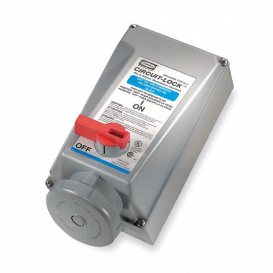 HUBBELL WIRING DEVICE-KELLEMS Circuit-lock Watertight Mechanical