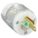 STRAIGHT BLADE PLUG, 5-15P, 15 A, 125V AC, CLEAR, 2 POLES, SCREW TERMINALS, HOSPITAL GRADE