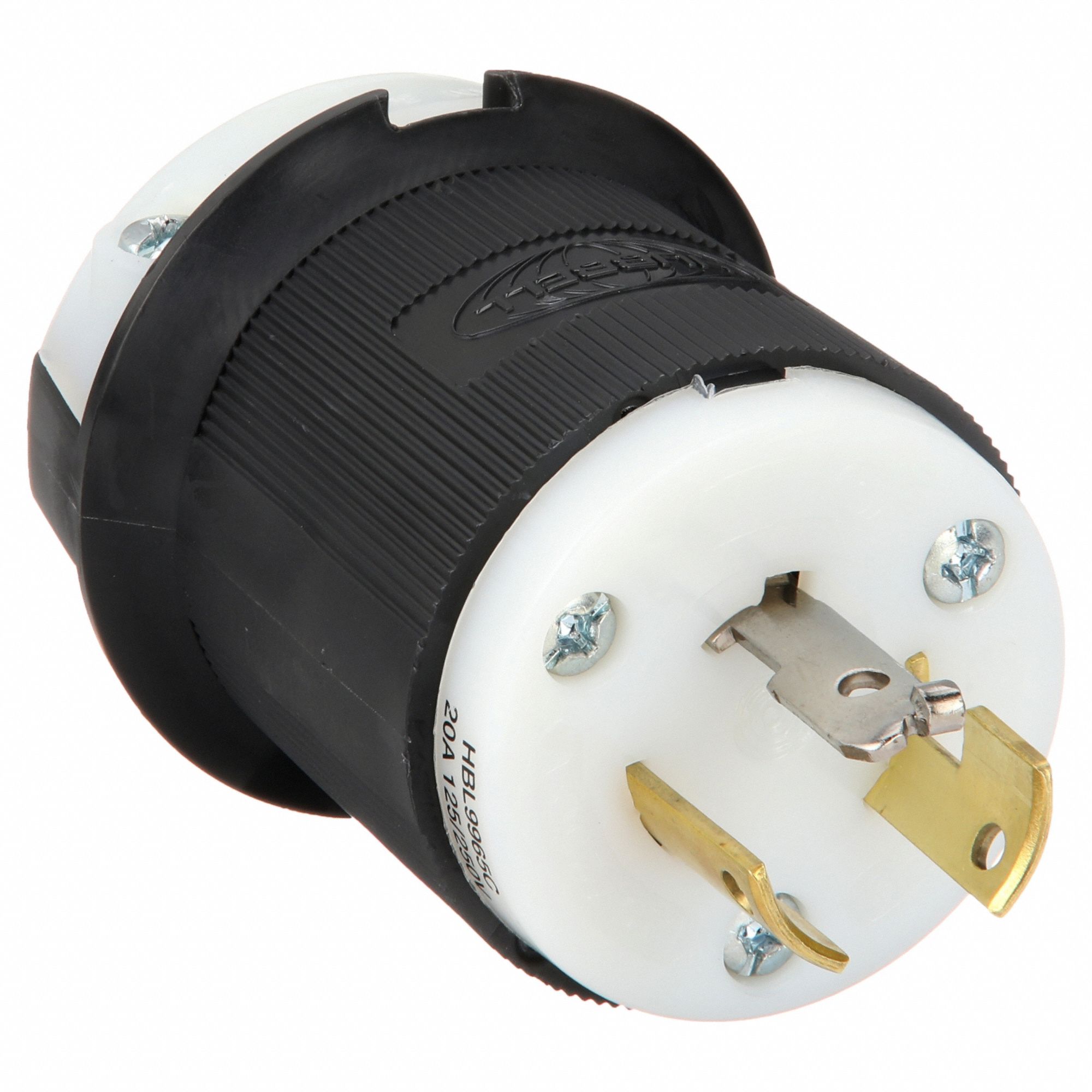 Hubbell HBL5366EBK Male AC Plug 20A 125V, 5-20P T-Slot - Elite Core