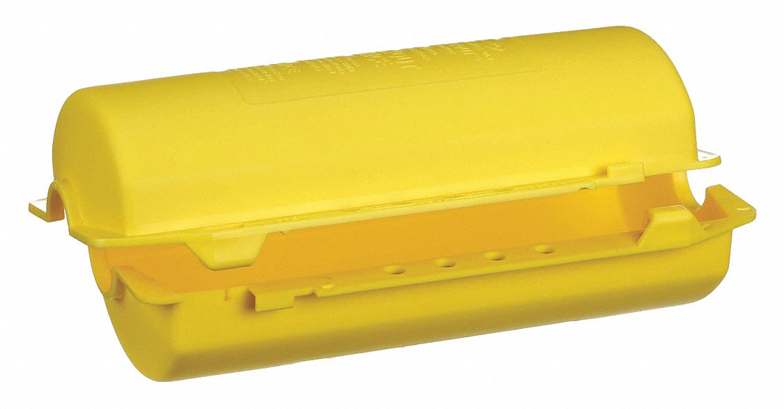 PLUG LOCKOUT, FOR 1 15/32 IN MAX CORD DIA, FOR 4½ IN MAX PLUG DIA, YELLOW