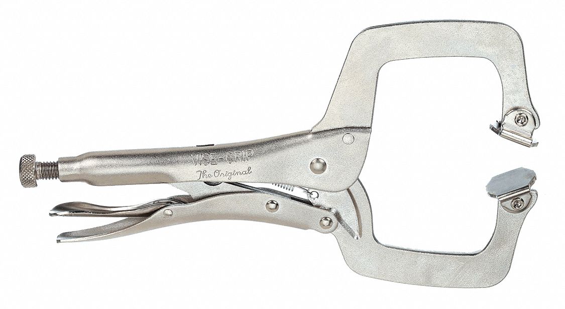 IRWIN Tools Vise-Grip 11-Inch Locking Clamp with Swivel Pads