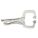 LOCKING C-CLAMP, SWIVEL, 3½ IN MAX JAW OPENING, 2⅝ IN THROAT D, 11 IN OVERALL CLAMP L