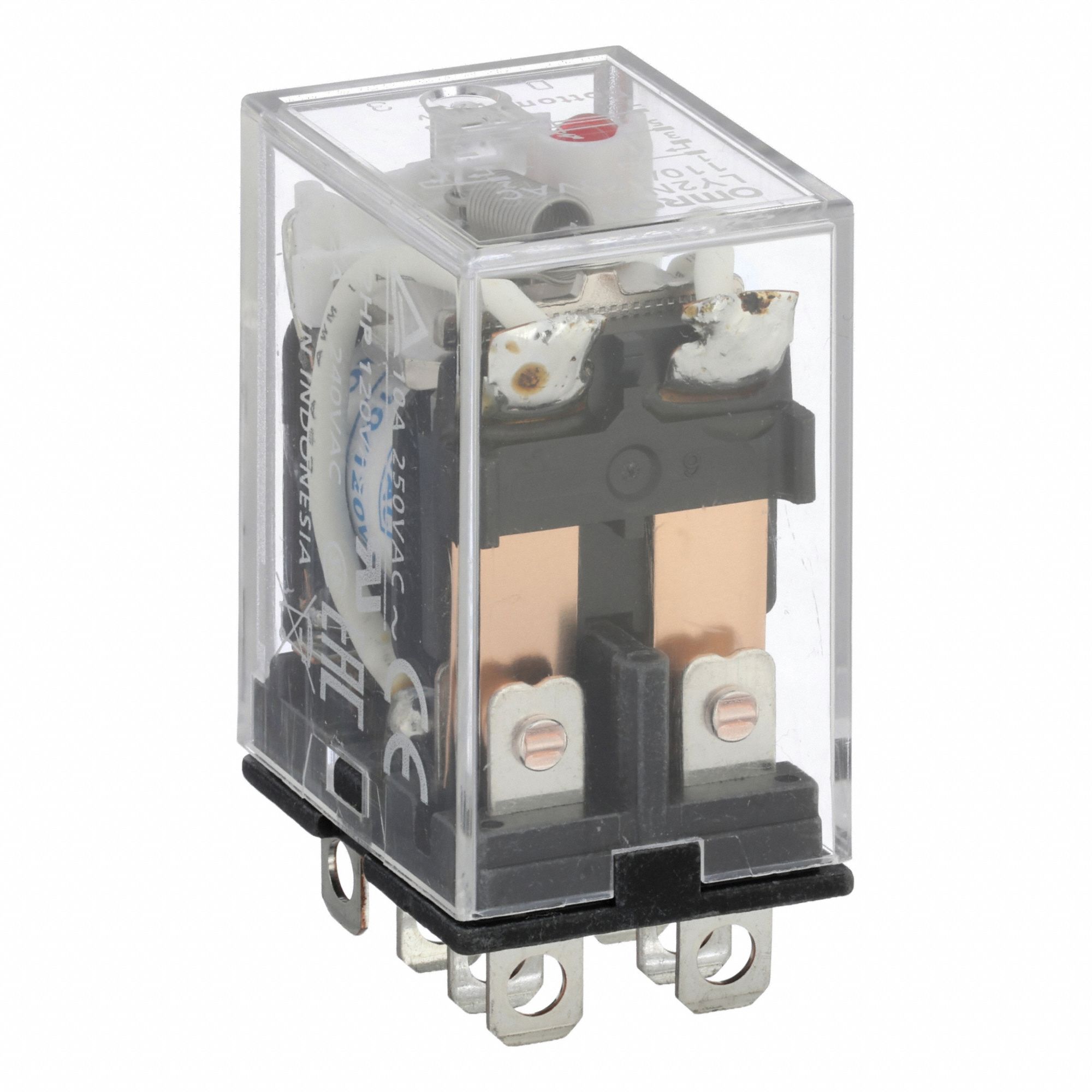 General Purpose Relay: Socket Mounted, 10 A Current Rating, 120V AC, DPDT, 8 Pins/Terminals