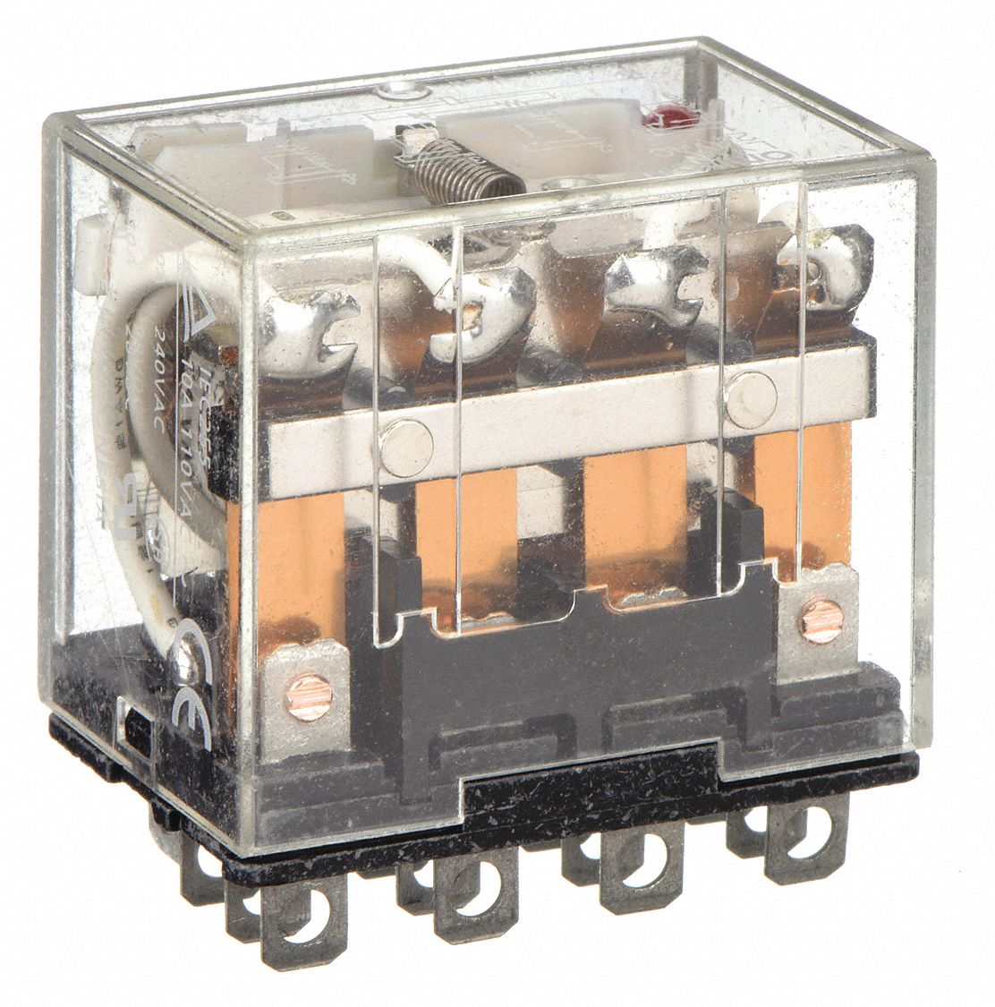 GENERAL PURPOSE RELAY, SOCKET MOUNTED, 10 A CURRENT RATING, 24V AC, 14 PINS/TERMINALS, 4PDT