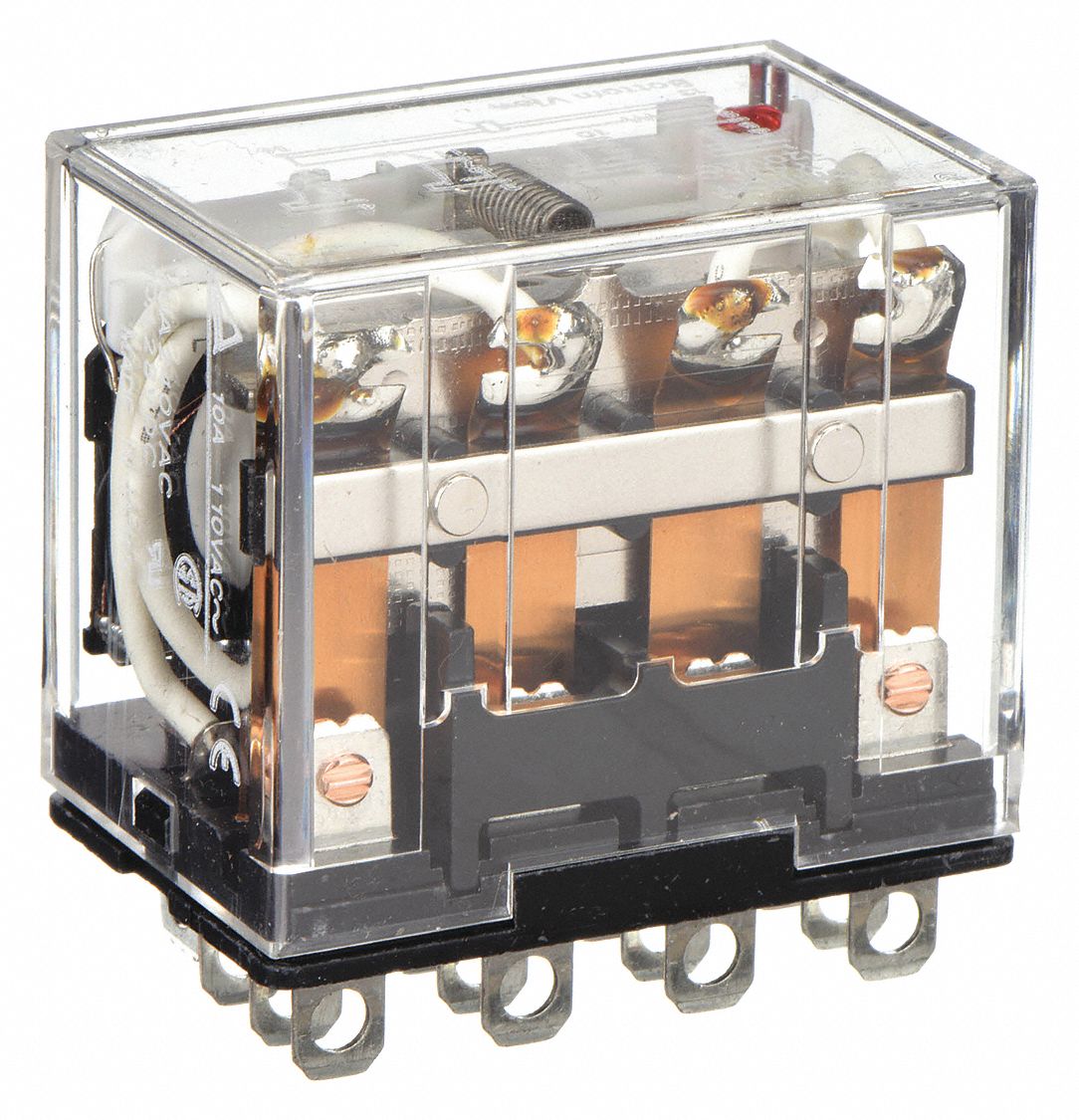 GENERAL PURPOSE RELAY, SOCKET MOUNTED, 10 A CURRENT RATING, 120V AC, 14 PINS/TERMINALS, 4PDT