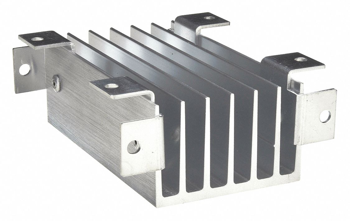 OMRON, Screw Heat Sink Mounting, Aluminum, Heat Sink 6C911Y92BA100