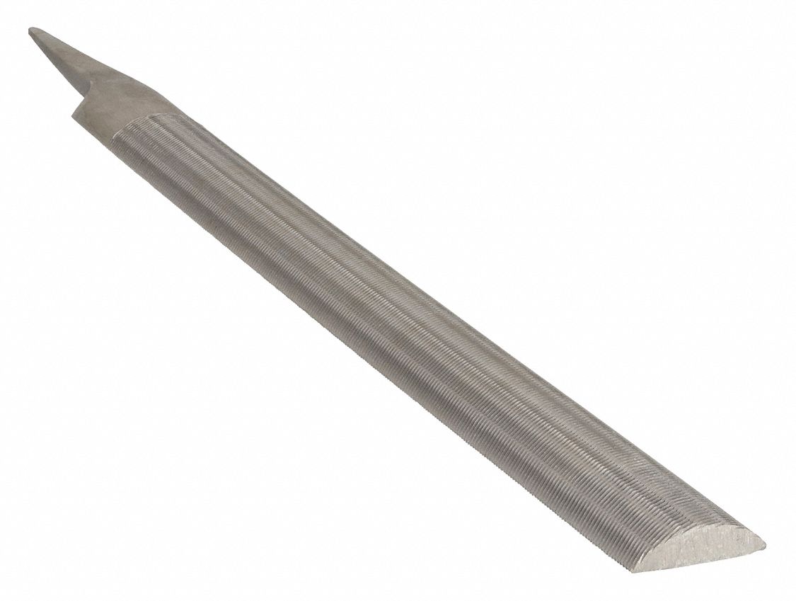 MACHINISTS FILE, DOUBLE-CUT/SINGLE-CUT, SINGLE EDGE CUT, BASTARD CUT, 14 IN L WITHOUT TANG, 05190N